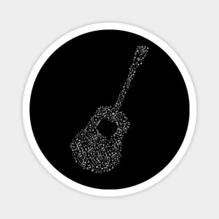 music notes guitar Magnet